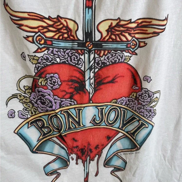 Torrid Bon Jovi Relaxed Fit Boxy Tee 1X - Picture 3 of 4